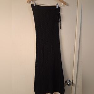 🍀Forever 21 Black Knit Strapless Dress
